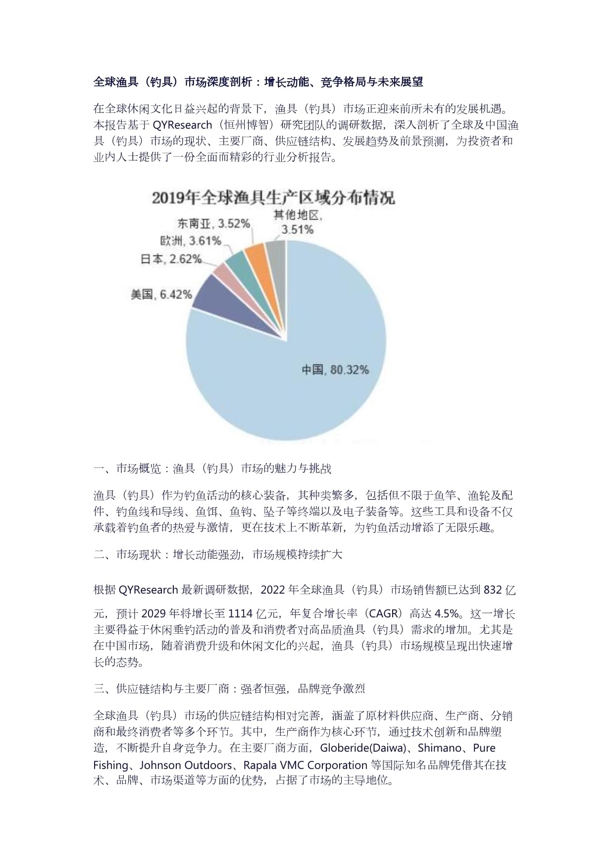 渔具以后发展(渔具行业市场分析)
