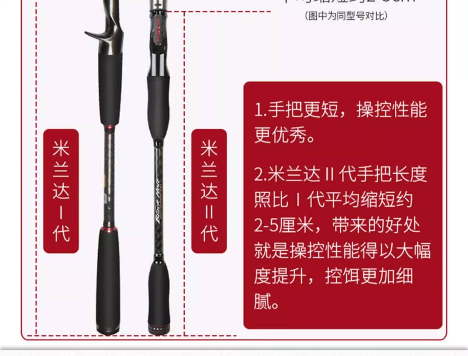 路亚竿手柄长度(路亚竿长手柄和短手柄区别)