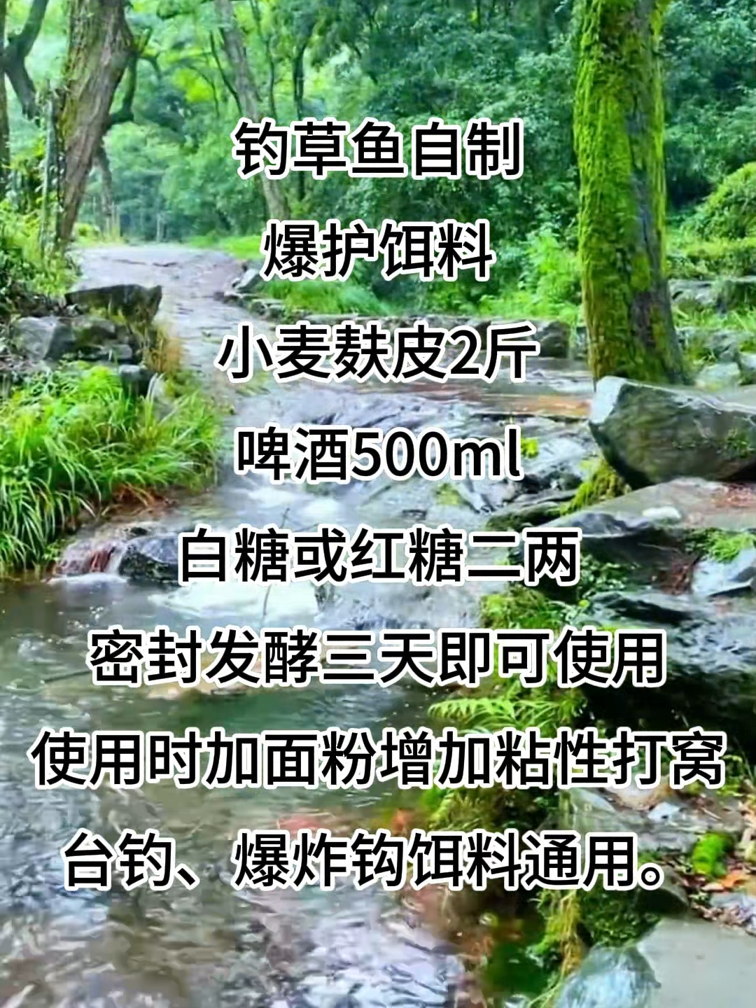 自制饵料管用吗(如何自制饵料配方)