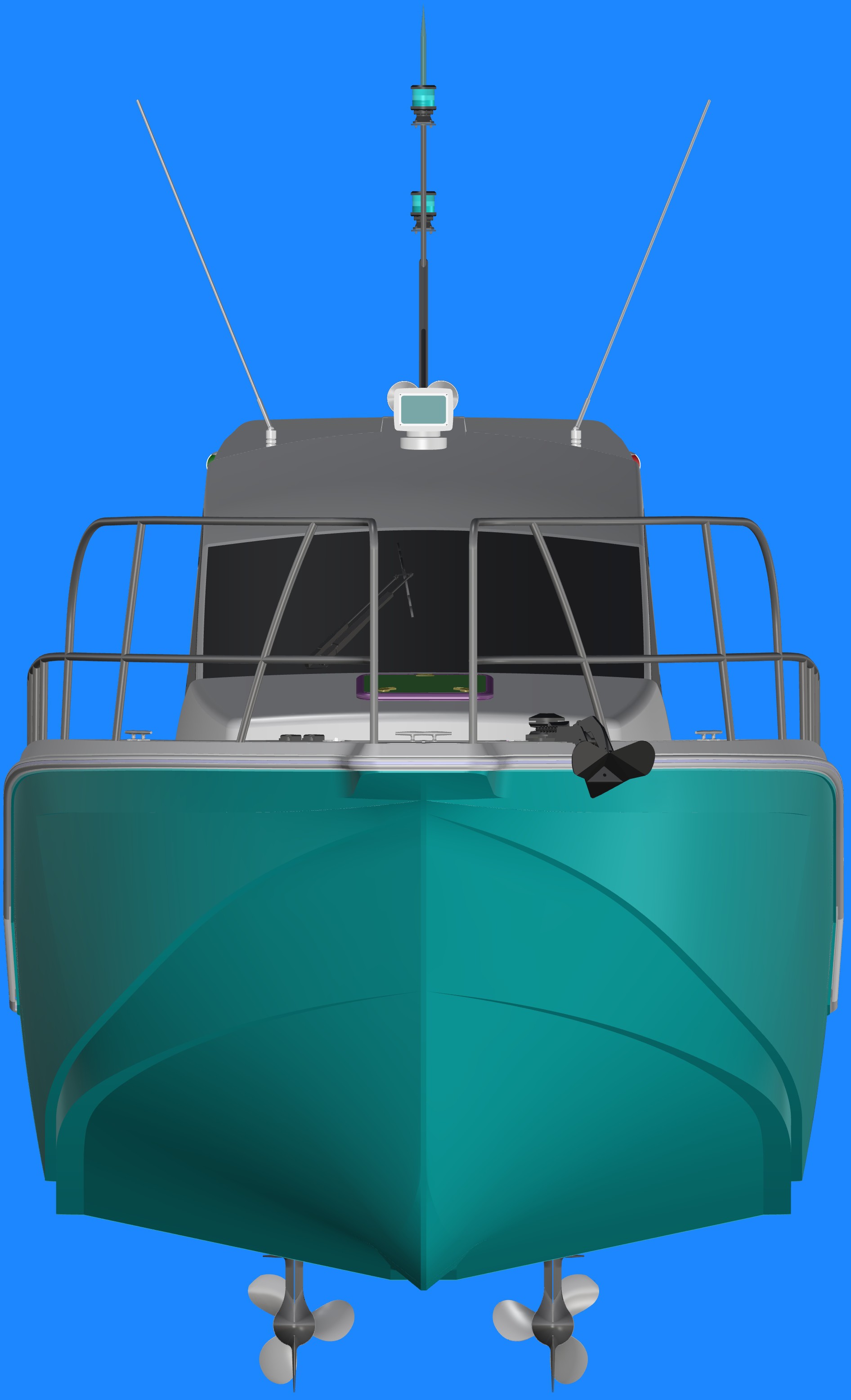 海钓船喷水式推进(大型船用喷水推进器)