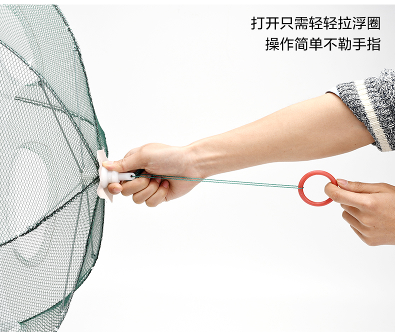 伞形网鱼技巧(伞形鱼笼的使用方法)