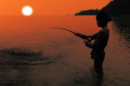小手海钓鱼视频(手竿钓海鱼视频)