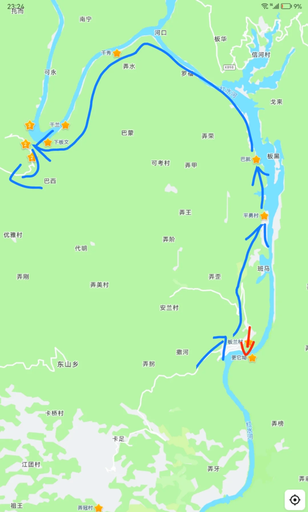 红水河路亚地点(红水河流入哪个海)