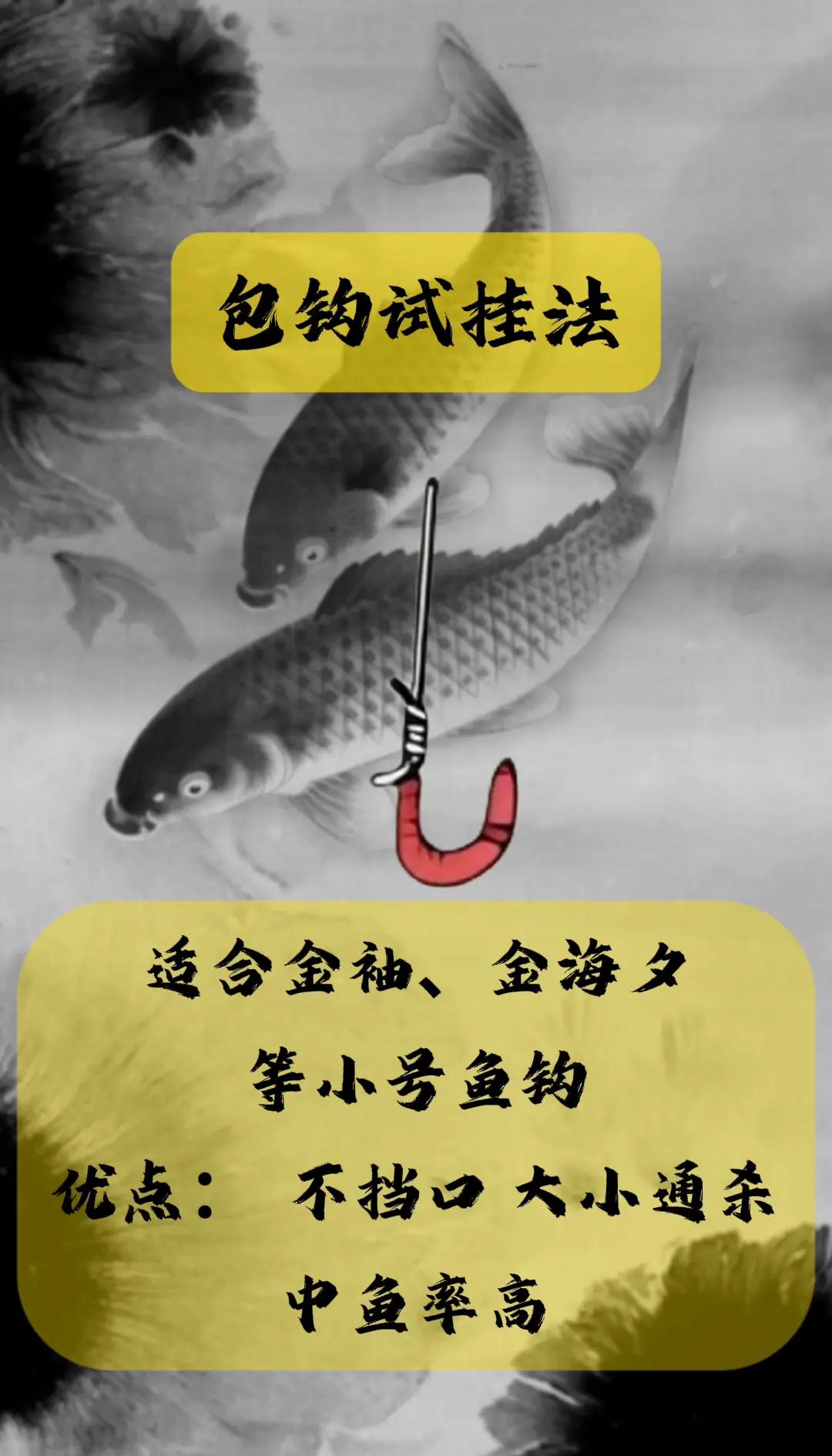 饵料的挂钩图解(饵料挂法图解)