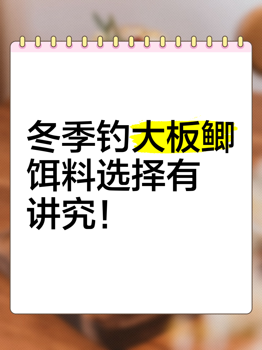冬天钓鱼技巧饵料选择(冬天钓鱼用什么饵料好钓)