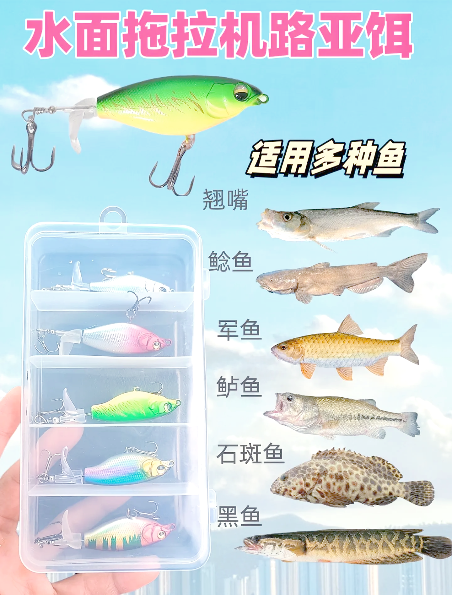 路亚鱼饵都是在水面吗(路亚的饵是浮在水面上么?)
