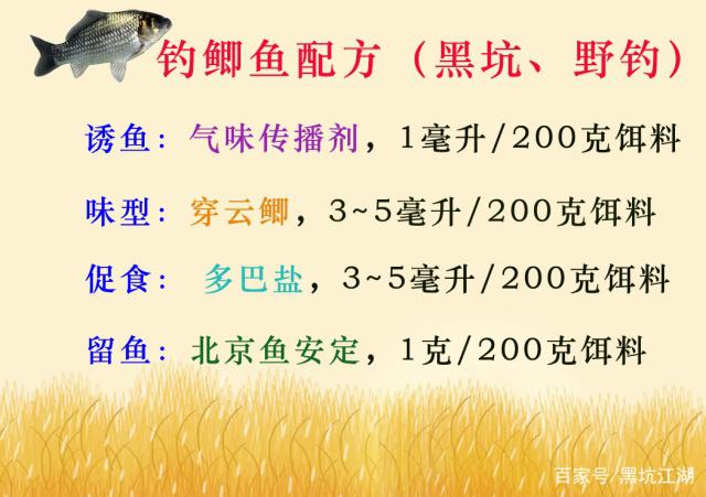 晚春鲫鱼饵料配方(晚春野钓鲫鱼饵料搭配)