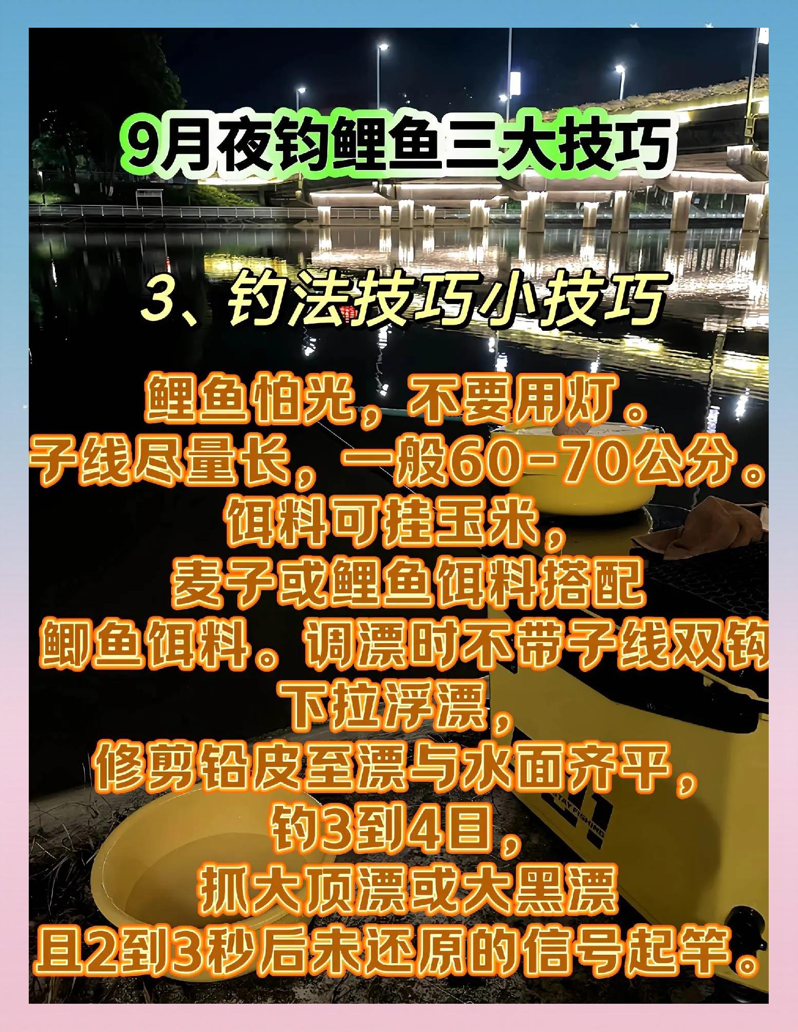 冬天夜钓的技巧(冬天夜钓的技巧有哪些)