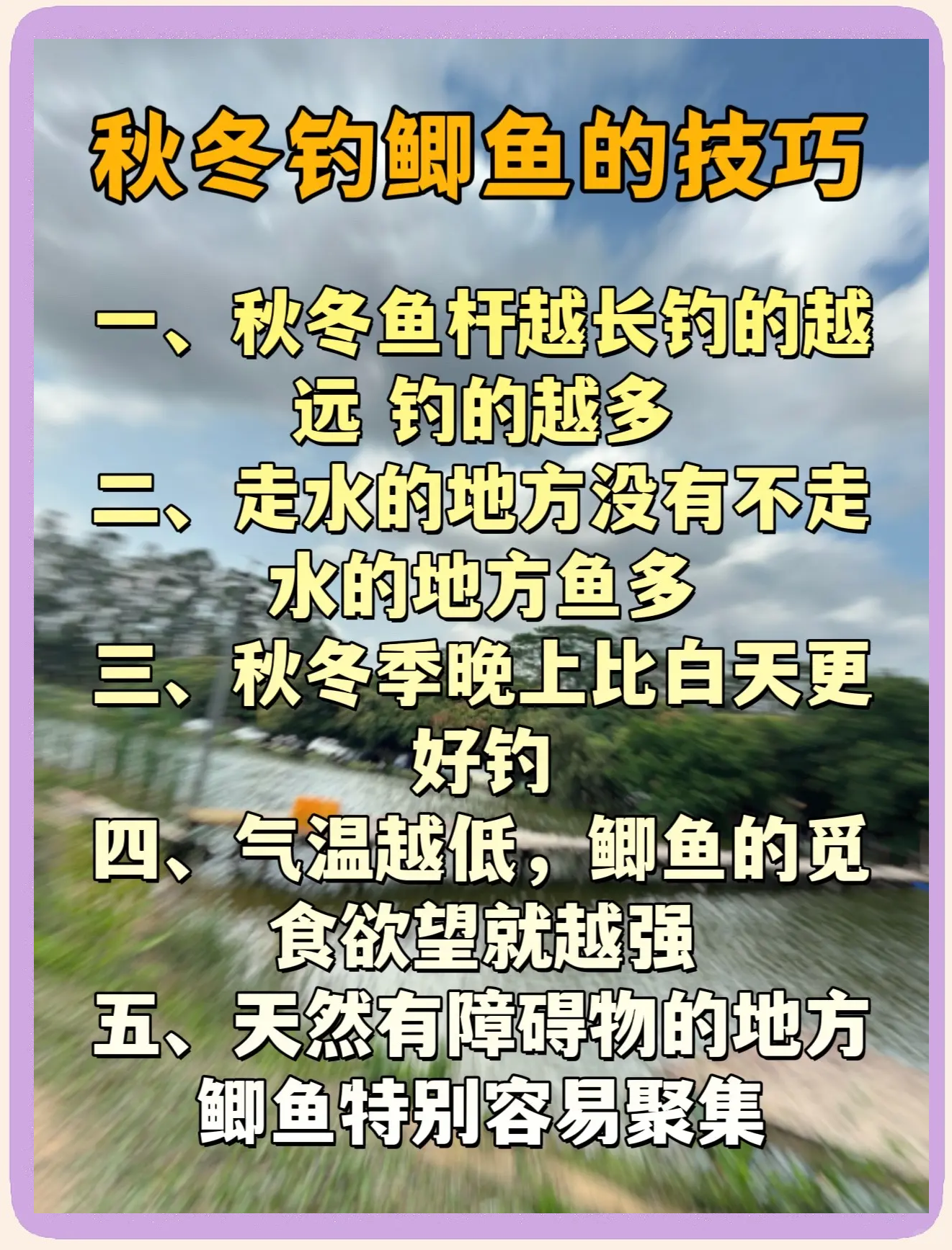 野塘冬钓鲫鱼技巧(初冬野塘怎么钓)