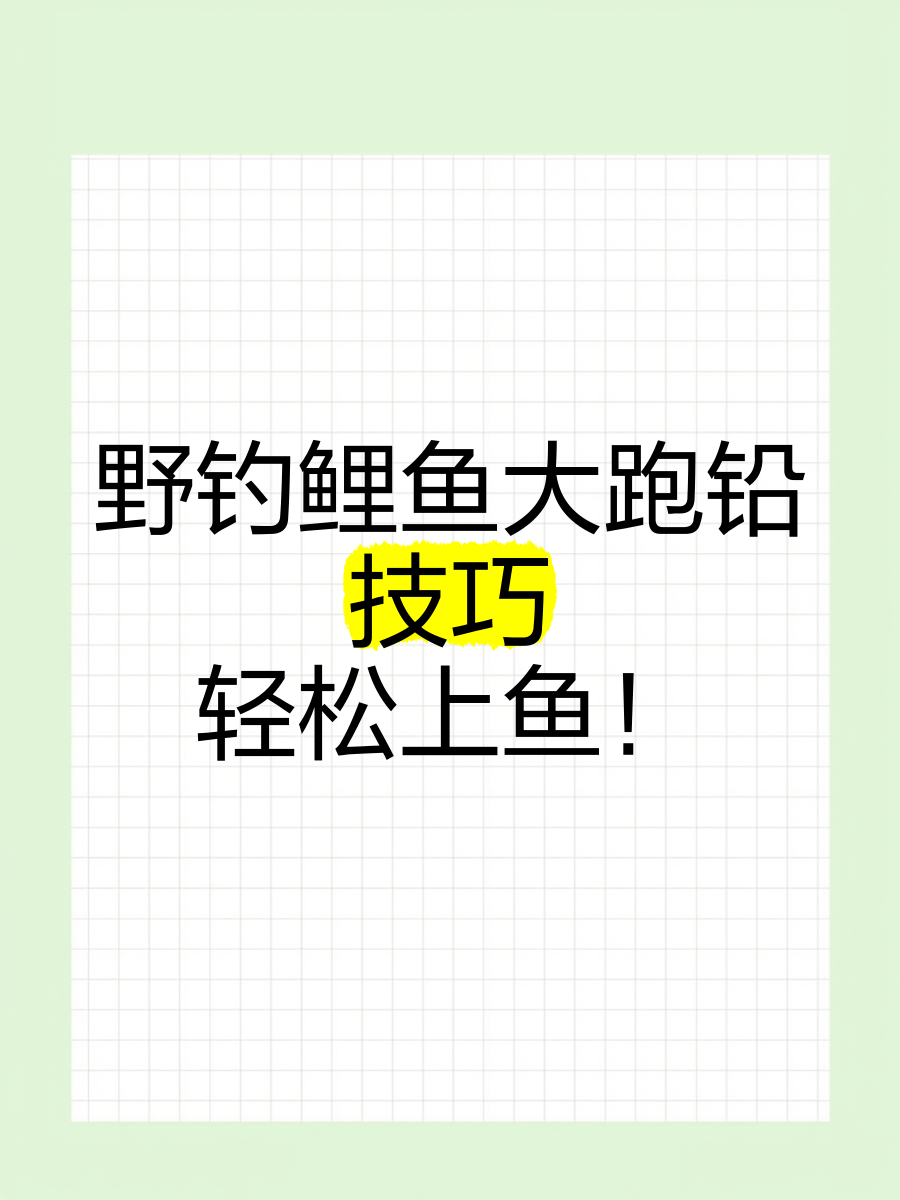 秋季野钓大鲤鱼技巧(秋季野钓鲤鱼技巧及方法)