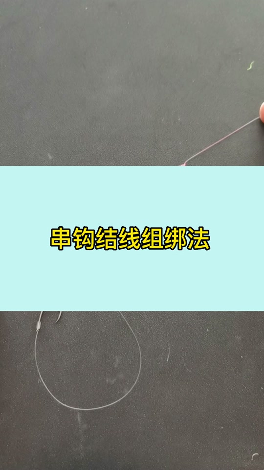 串钓绑钩技巧图解(串钓的绑法)