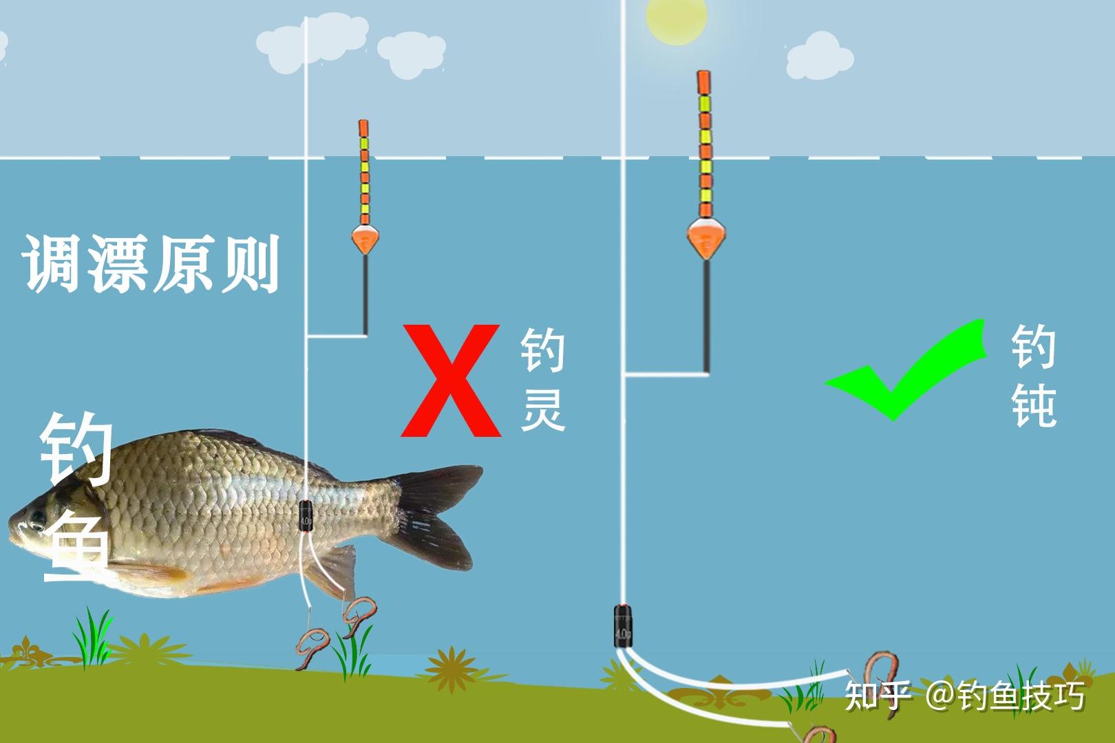 垂钓调漂技巧视频(垂钓鱼漂怎么样调灵怎么调钝)