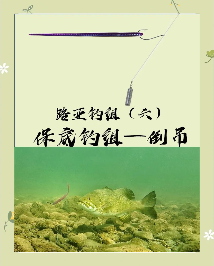 海钓倒吊钓组图(海钓反底钓法图解)