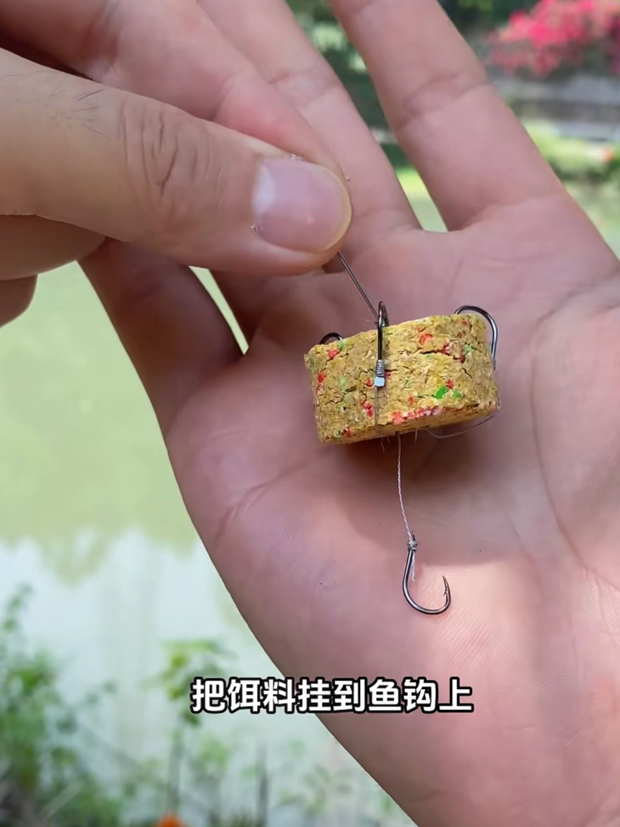 饵料挂钩的图片(饵料怎样挂钩不会掉)