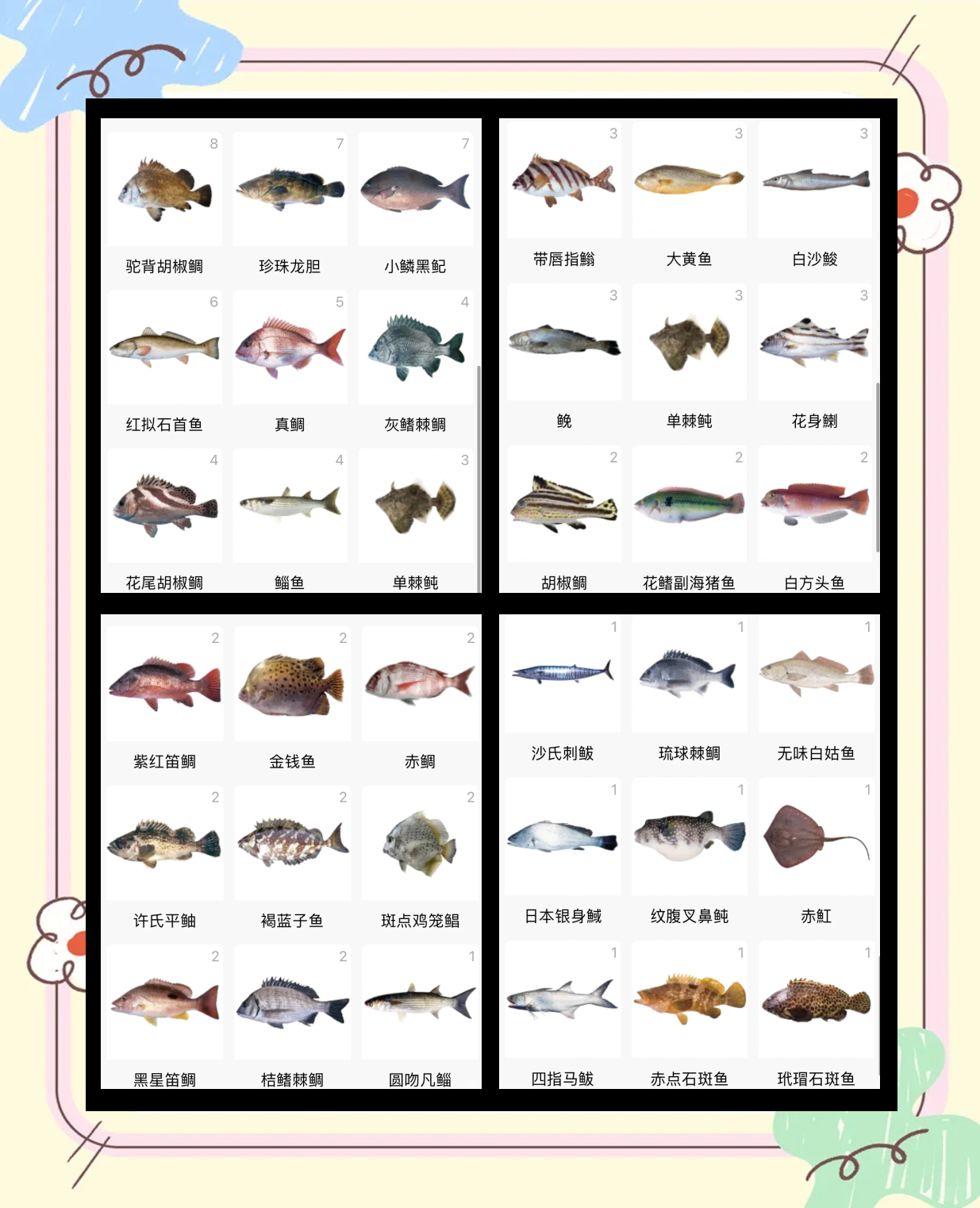 海钓鱼种价格(海钓鱼品种大全)