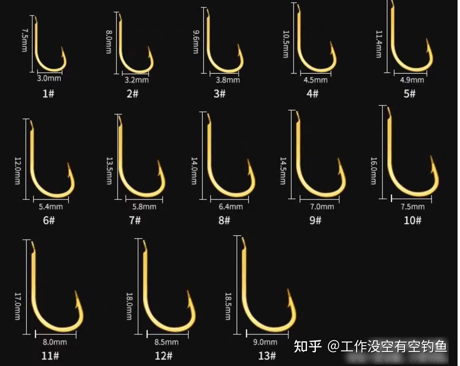 海钓用多少号鱼钩(海钓用几号钩)