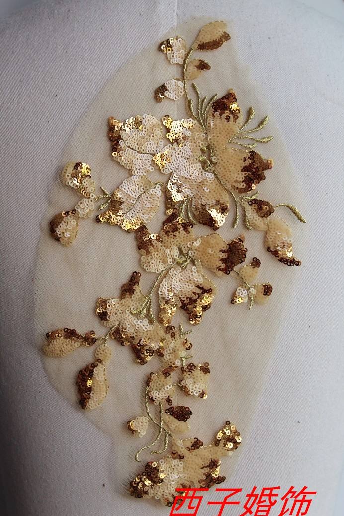 手缝亮片技巧(手工缝亮片图案示范)