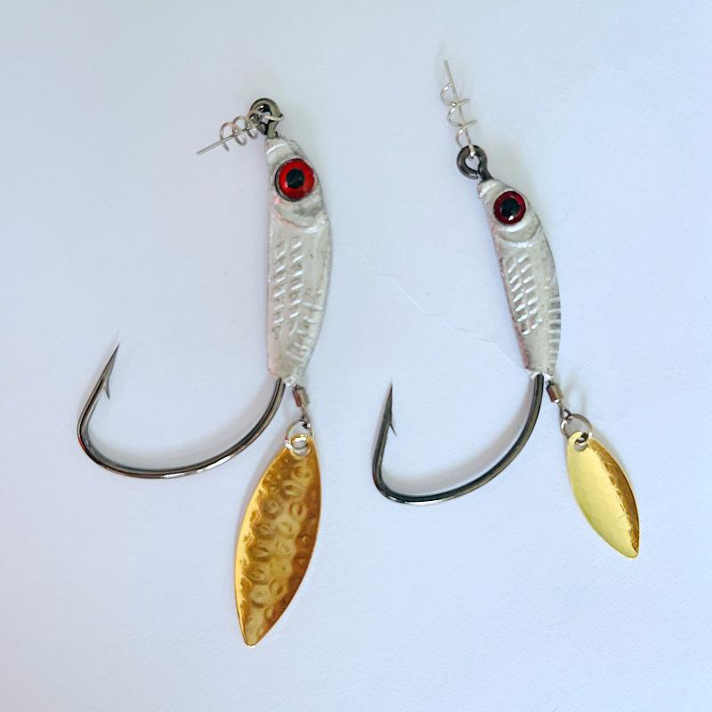 亮片路亚钩(路亚亮片钩子都比较大) 亮片路亚钩(路亚亮片钩子都比较大)