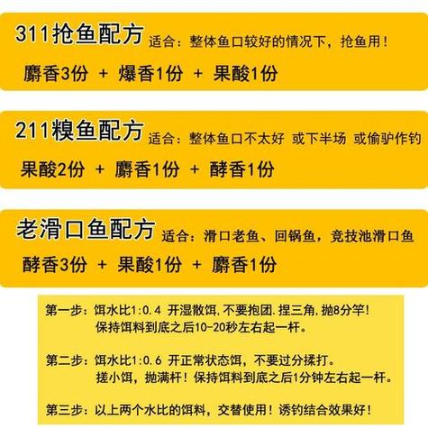 钓鱼饵料技巧(钓鱼饵料用法)