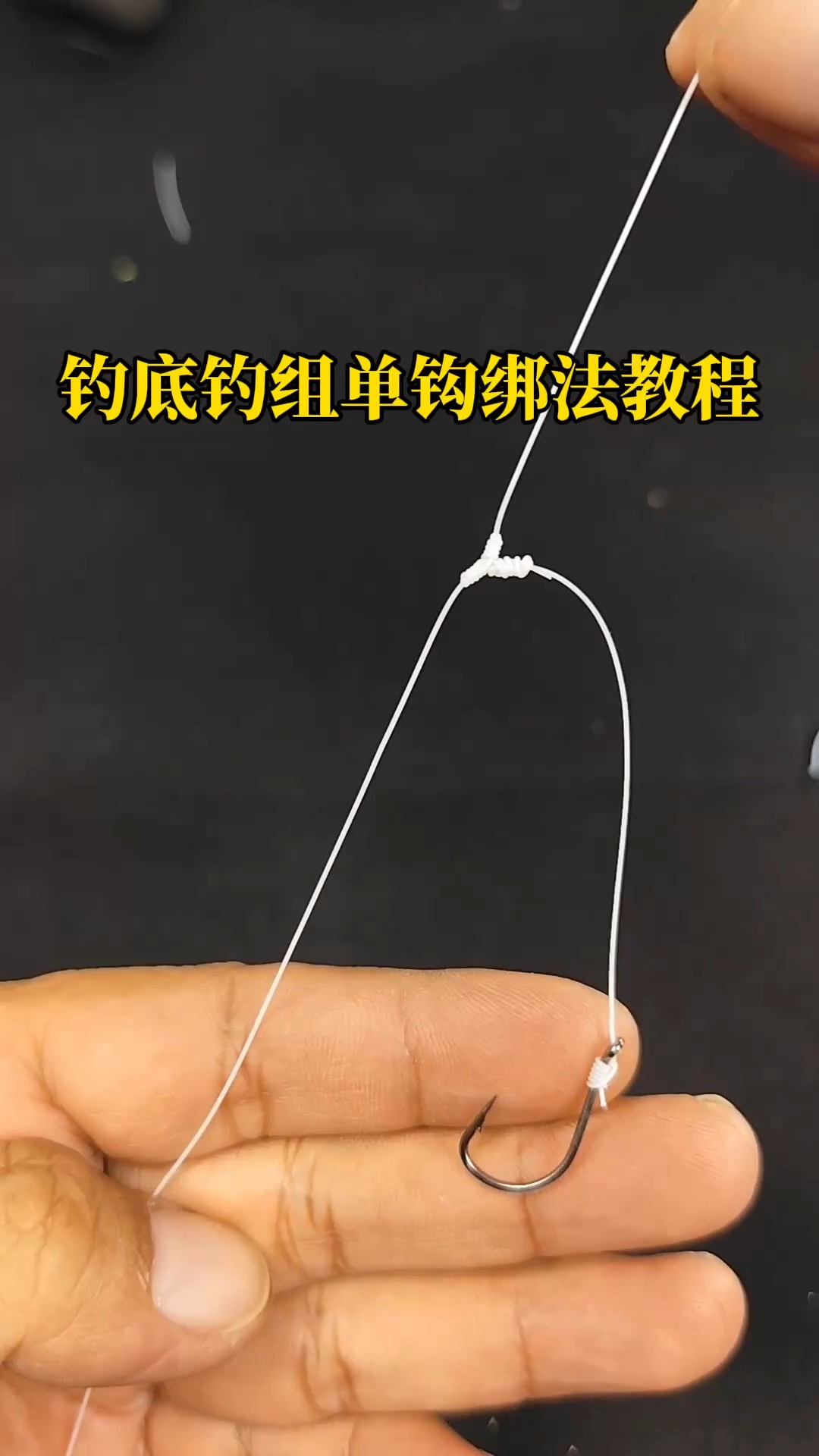 单钓技巧视频教程(单钩钓法)