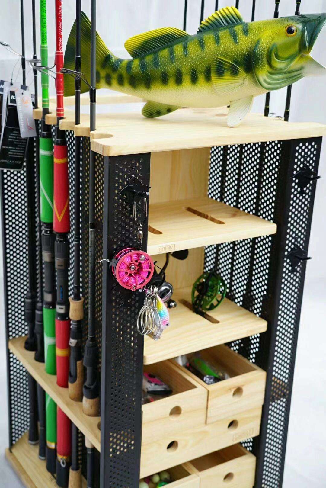 渔具收纳架子(渔具收纳架子怎么拆)