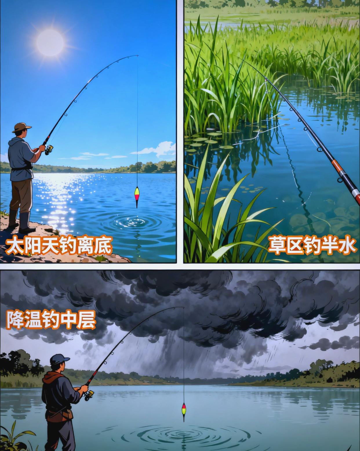 包含清水水塘钓鱼技巧区别的词条