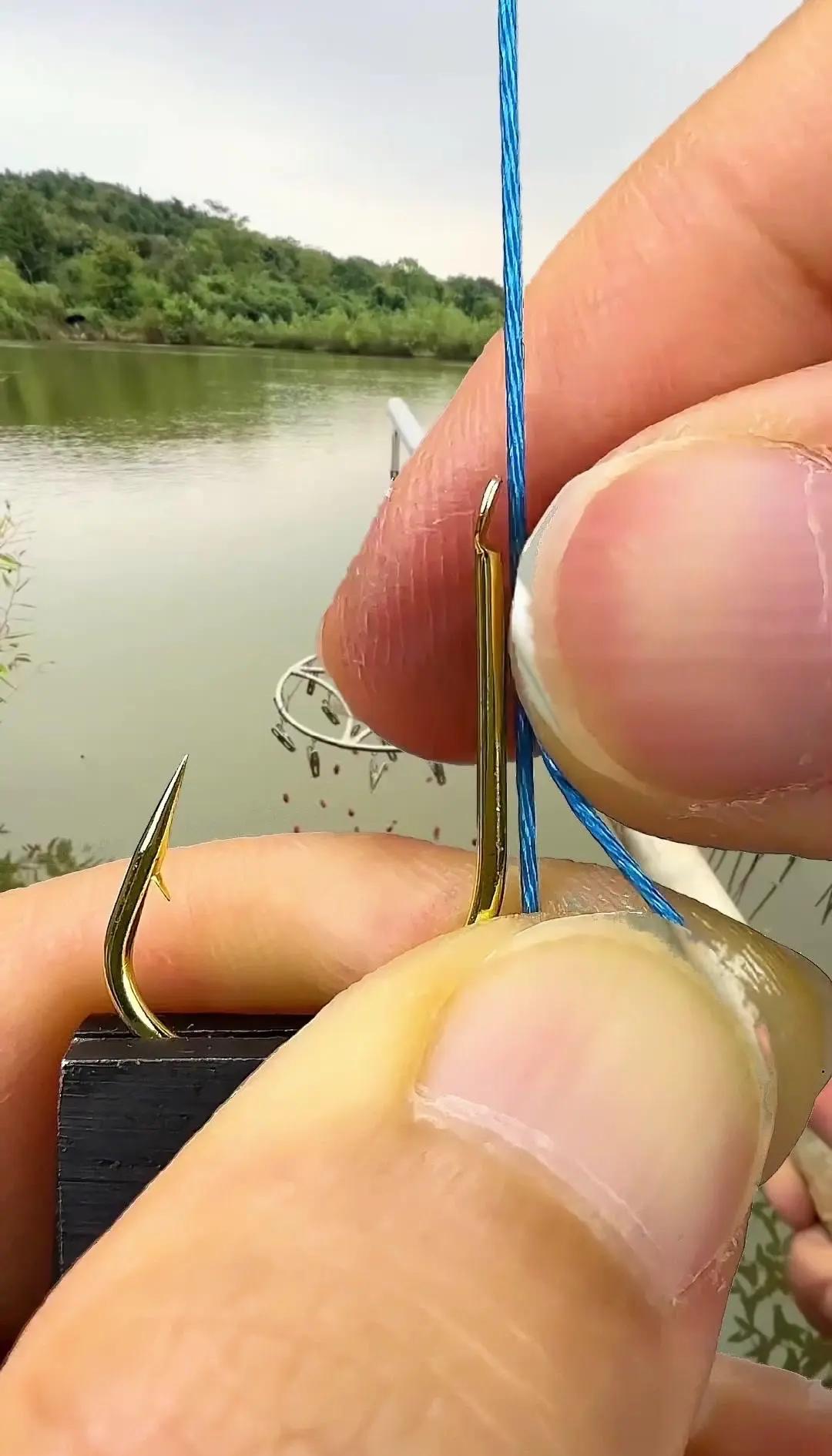 拴钩技巧(拴钓鱼钩的方法图解)