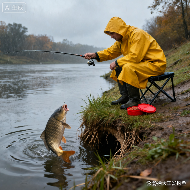 秋雨中钓鱼技巧(秋季雨中钓鱼技巧)