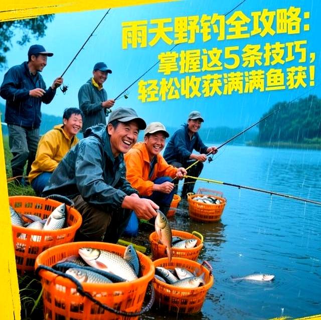 雨天野外钓鱼技巧(雨天野钓经验技巧)