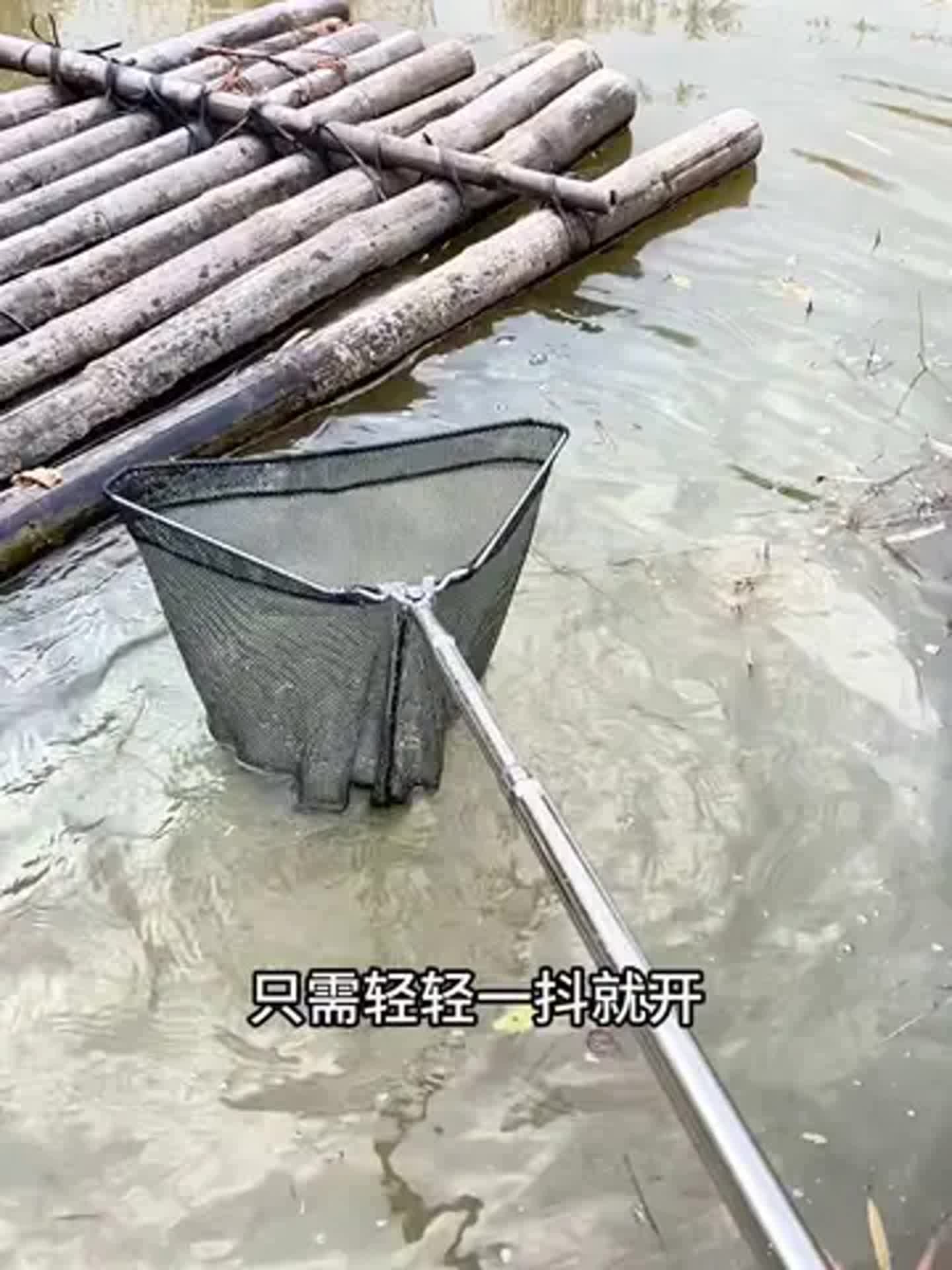 钓鱼不用抄网技巧(钓鱼不用钩用网怎么钓视频)