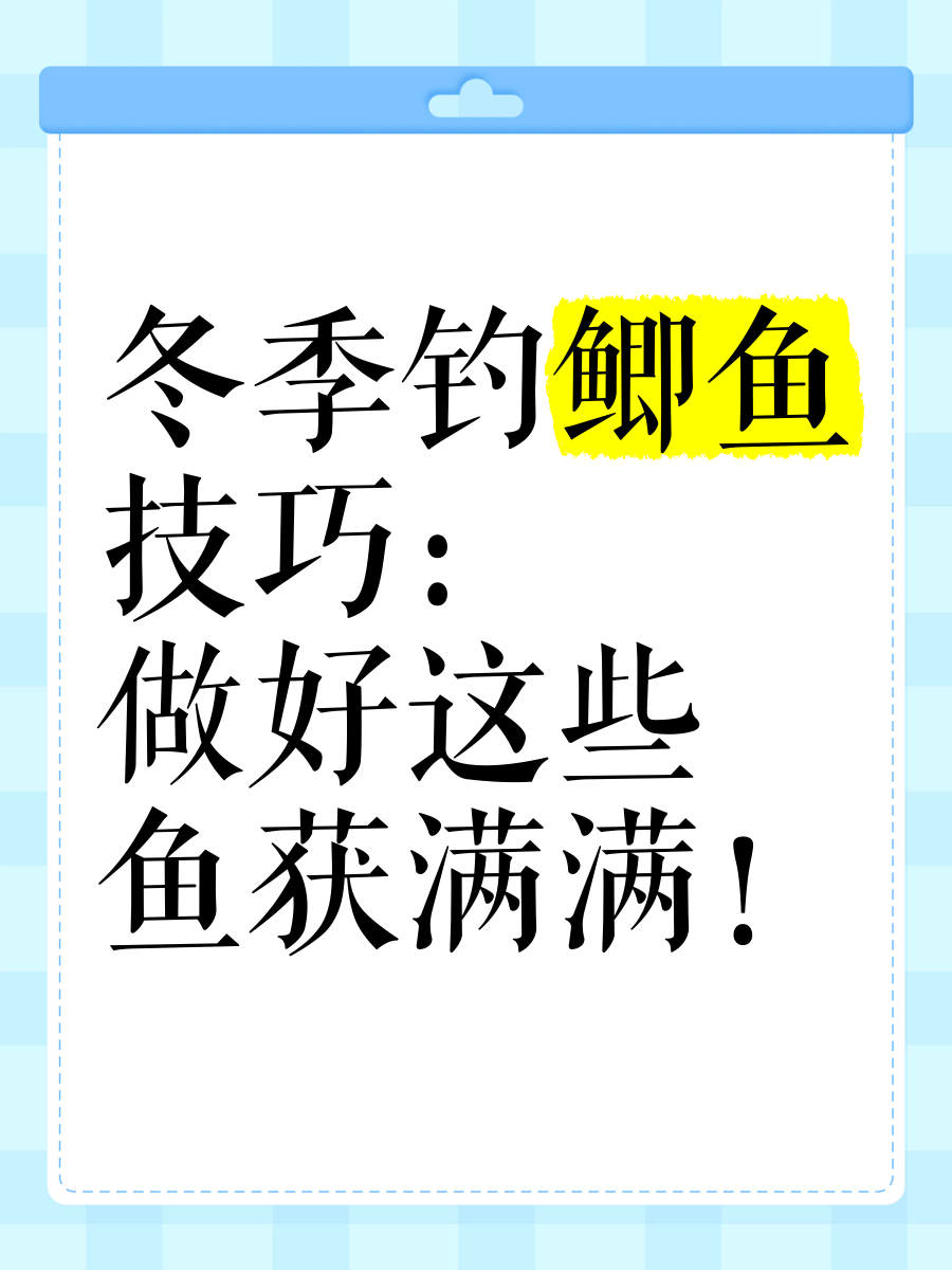 冬天钓鲫鱼小技巧(冬天钓鲫鱼用什么最好钓)