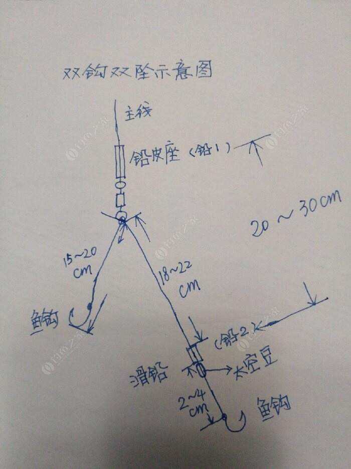 双坠钓鱼看浮漂技巧(双坠调漂法)