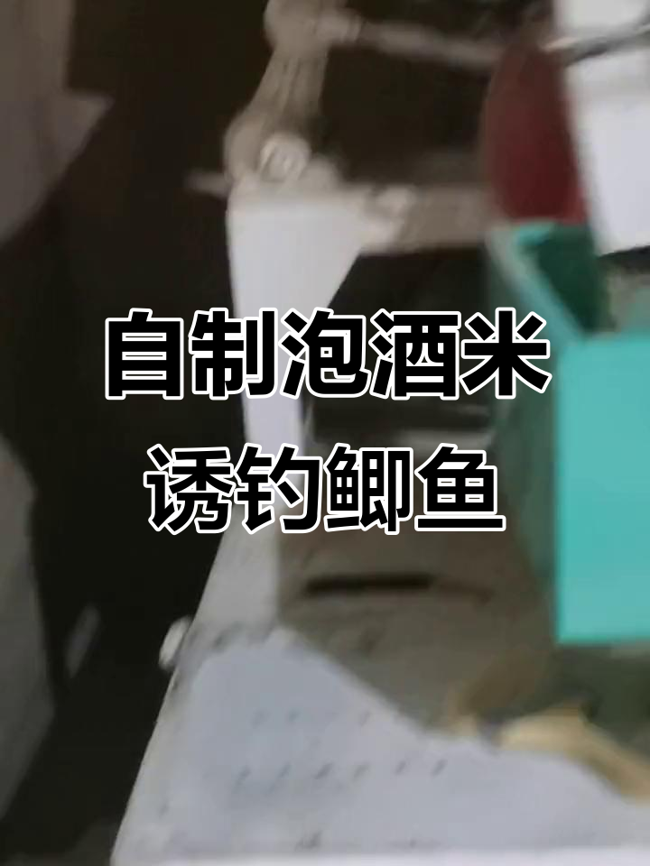 鱼饵料用米泡酒(用米泡酒可以钓鱼不)