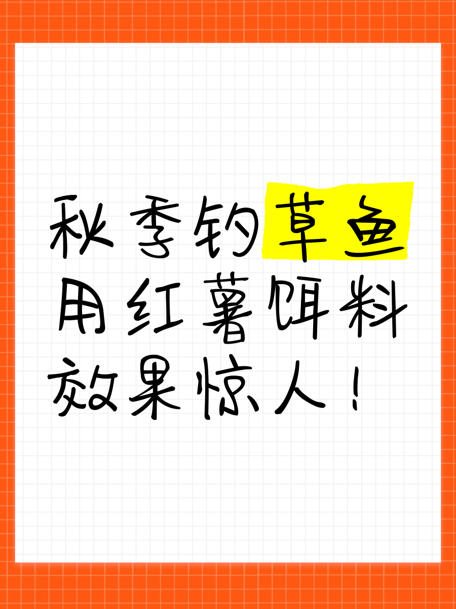 秋季钓草鱼用什么饵料好(秋季钓草鱼用什么味道的饵料最好)