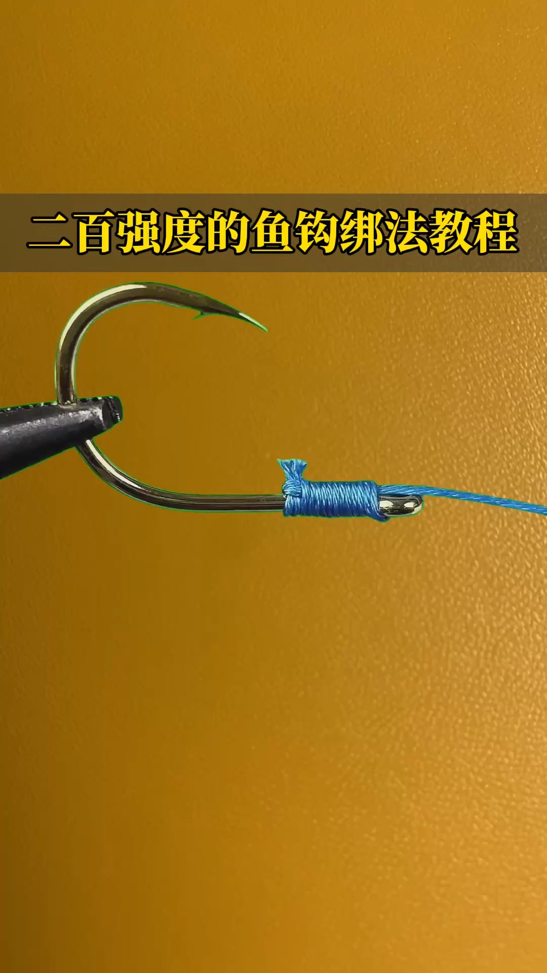 钓鱼绑钩技巧视频教程(钓鱼绑钩系列小视频,一种比较简单易学又实用的绑法)