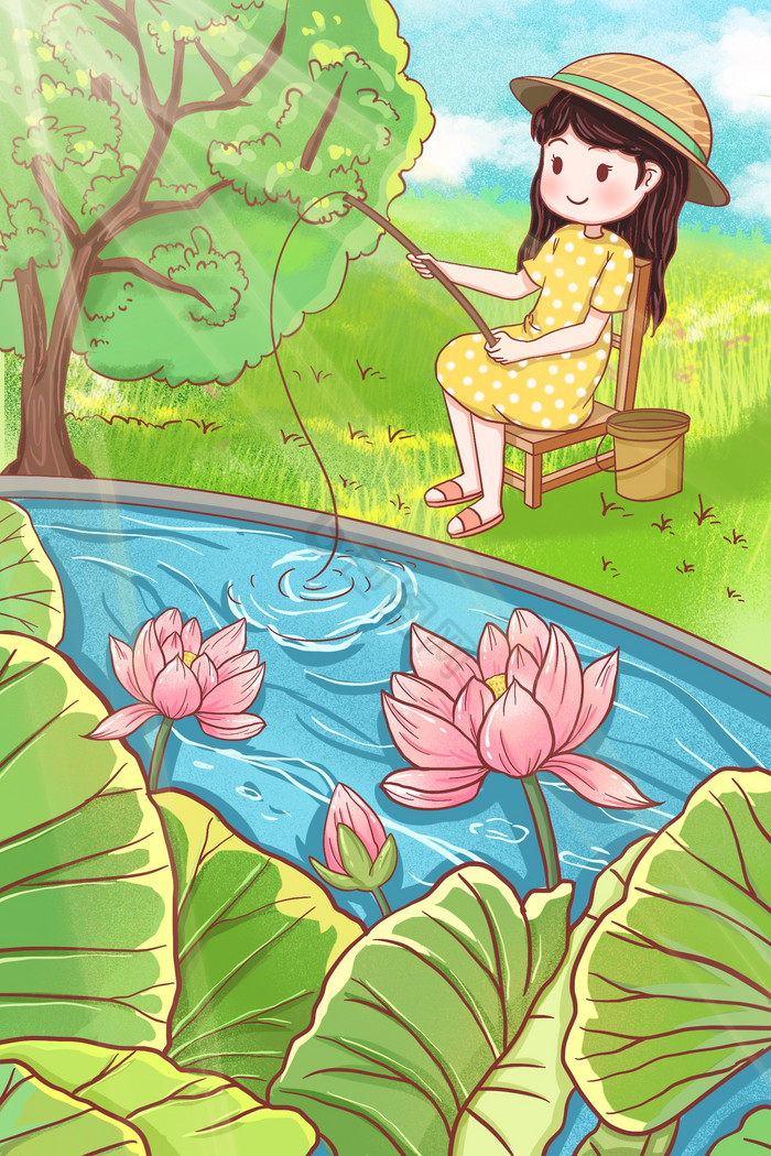 夏季荷花池钓鱼技巧(冬钓荷花池)