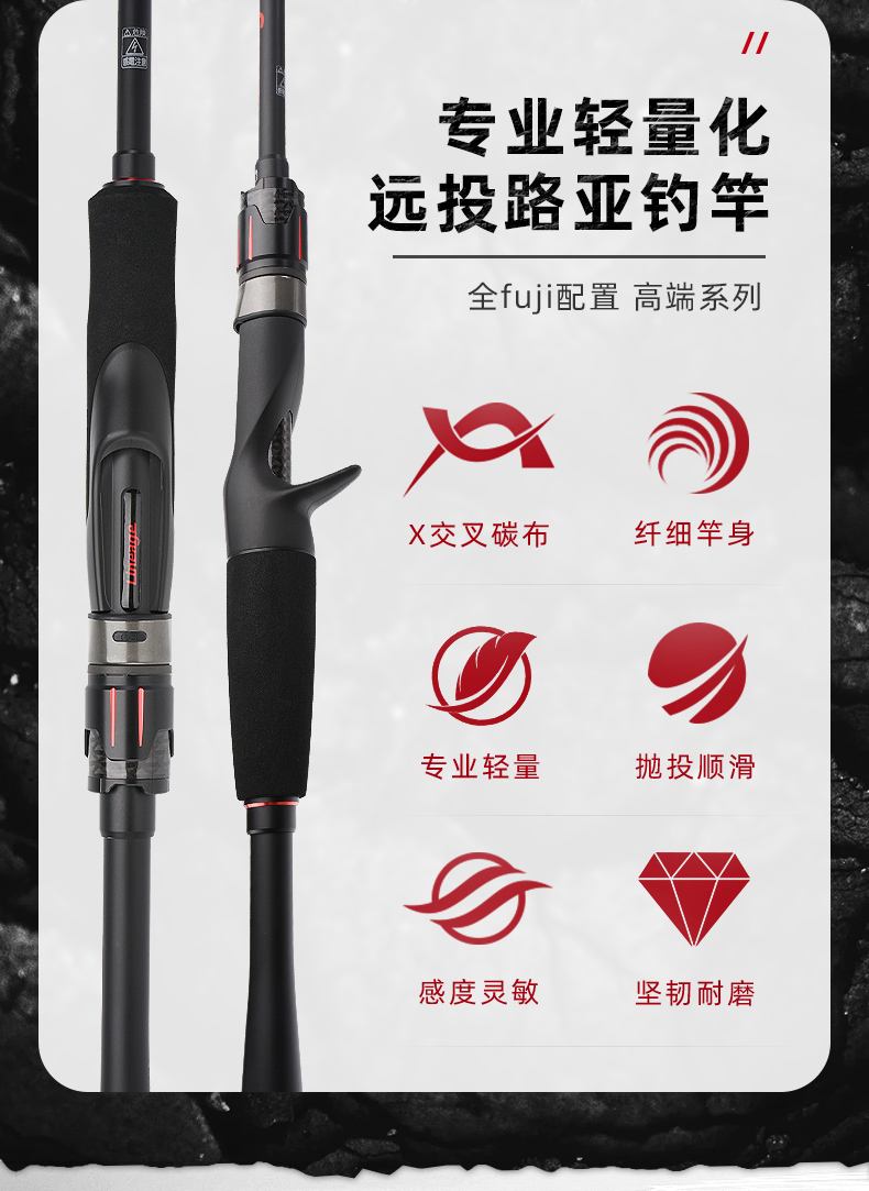 假鱼猎人路亚竿(鱼猎人猎王路亚竿)