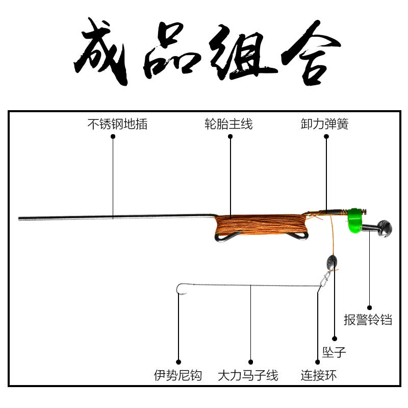 海钓黑鱼什么线组(海钓黑鱼线组图解)
