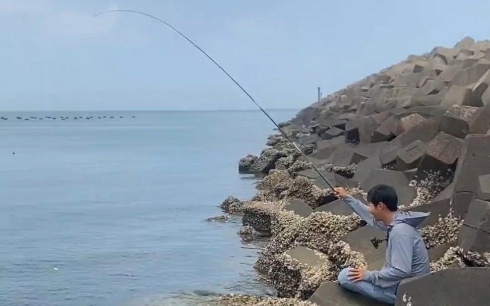 手竿在海边钓鱼技巧(海边用手杆怎么钓)